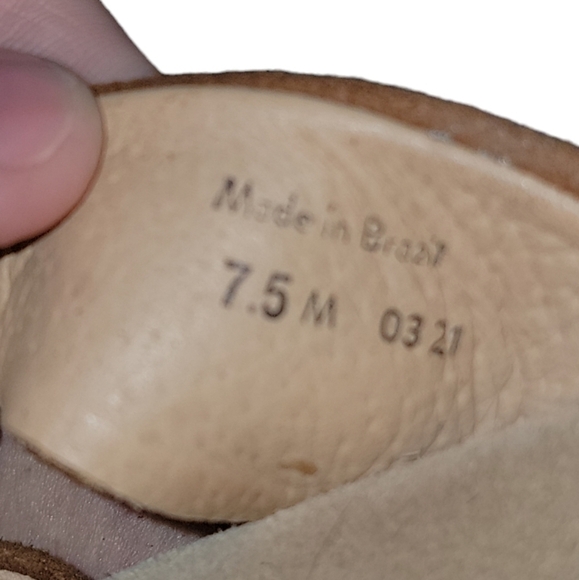 Jack Rogers size 7.5 slip on sandals double brown suede bow soft and comfy - Picture 4 of 4